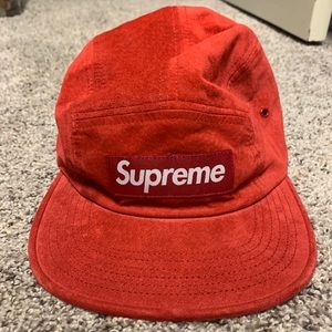 Supreme Suede Camp Cap
